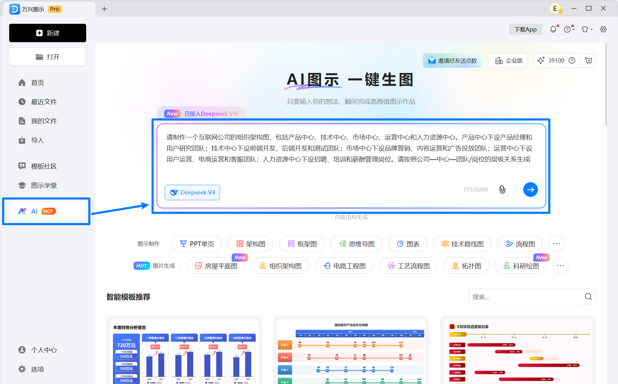 输入组织架构图描述