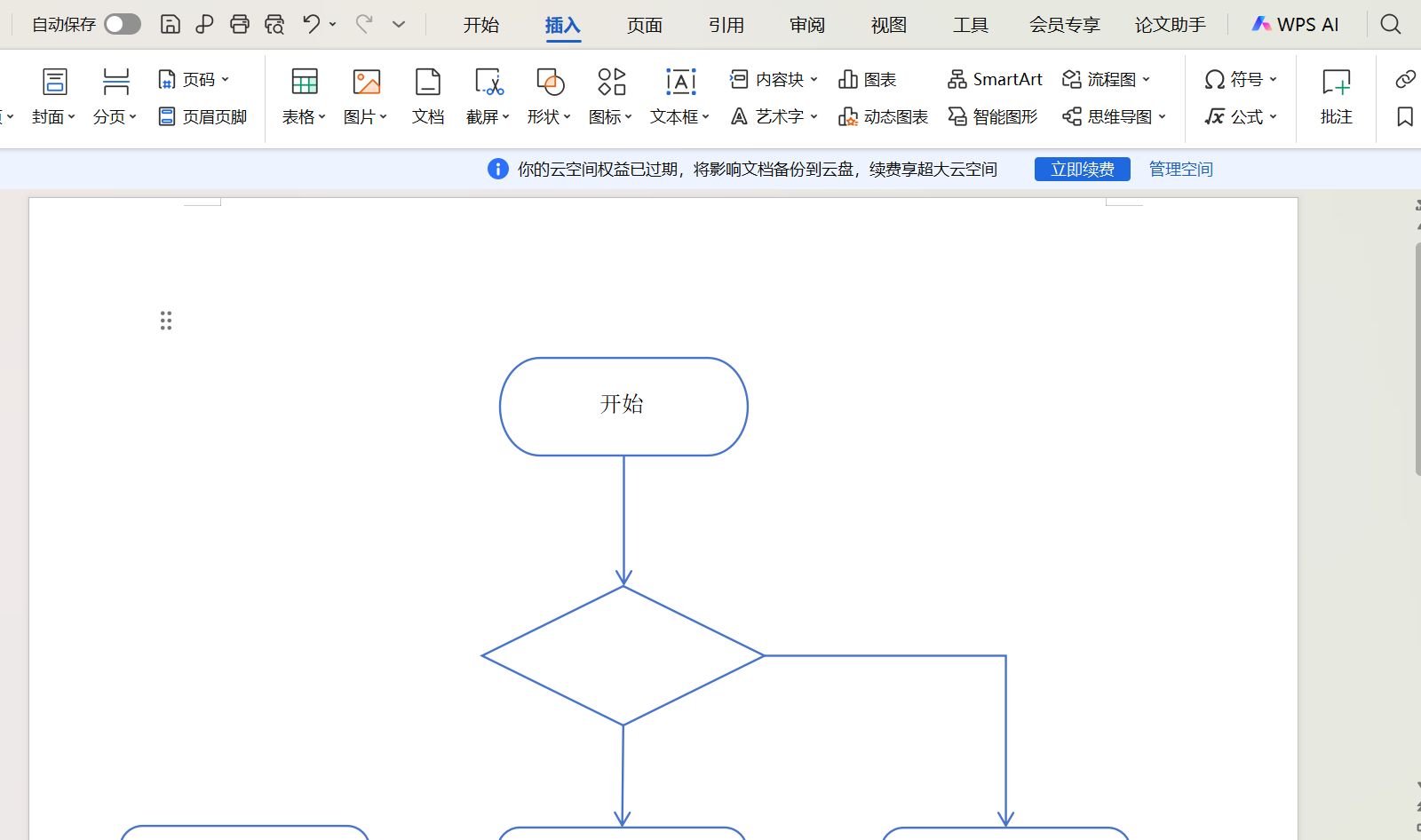 Word请假流程图示例