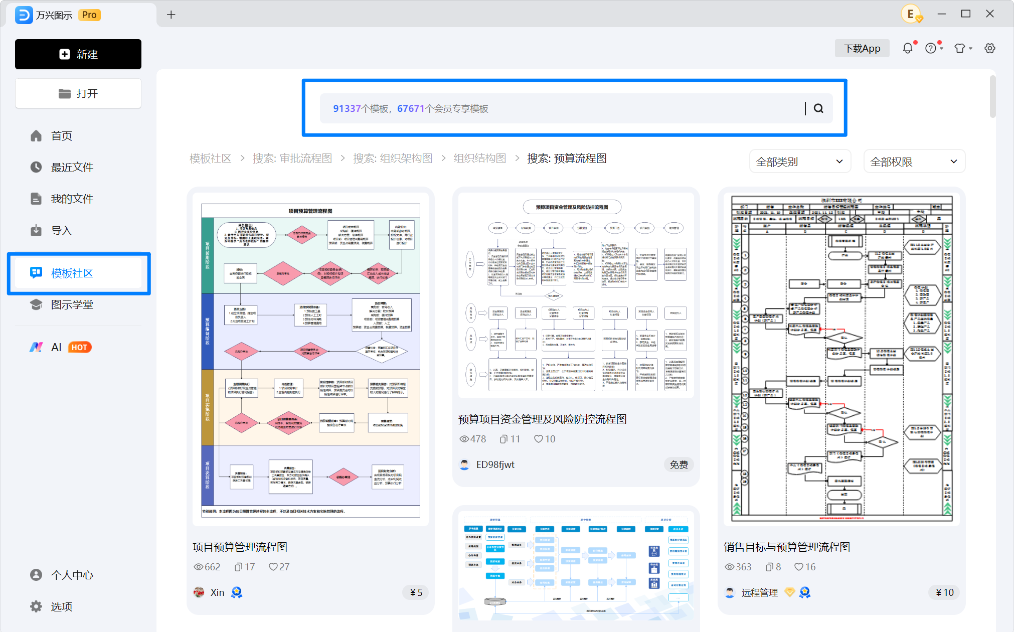 万兴图示模板社区