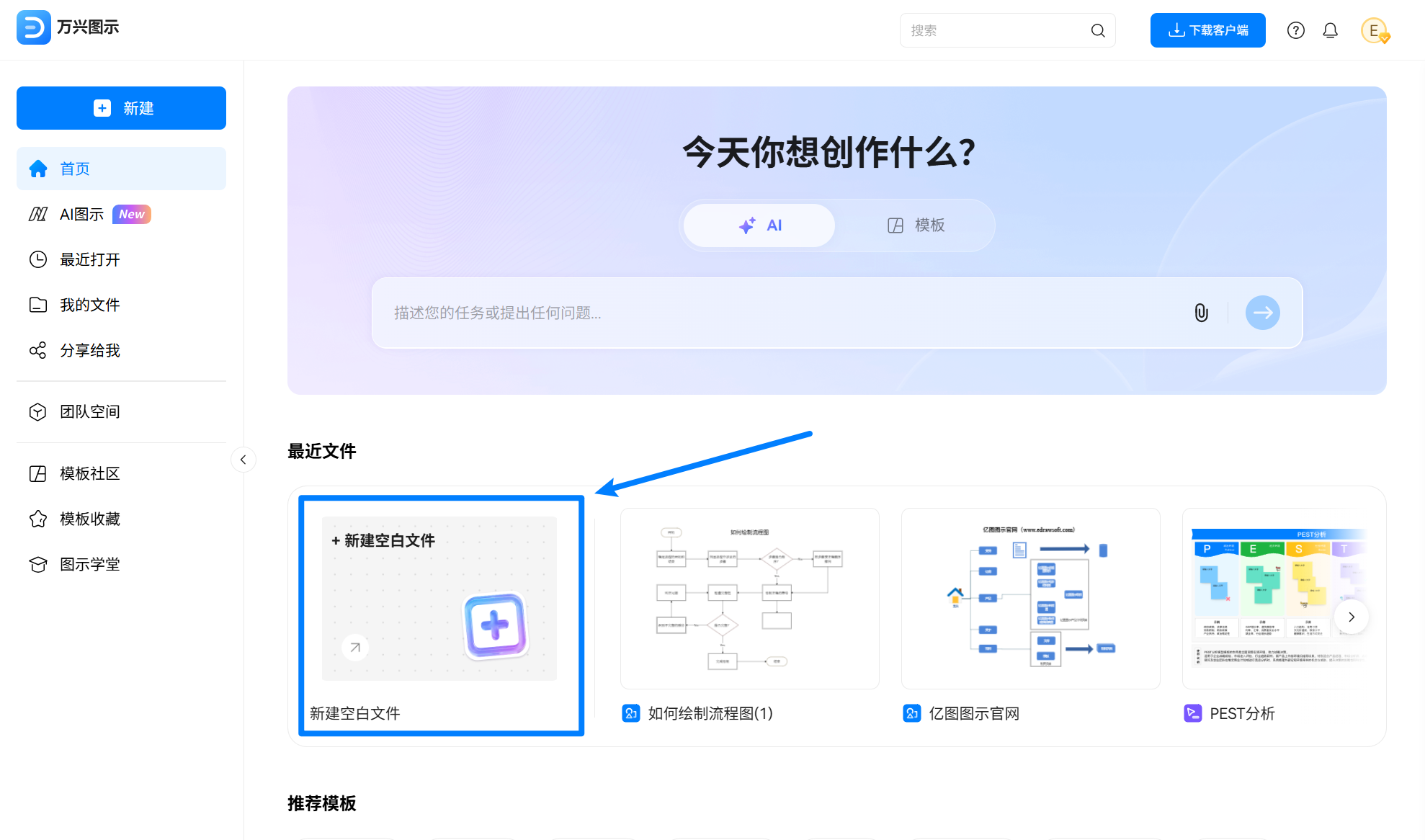 空白画布制作流程图