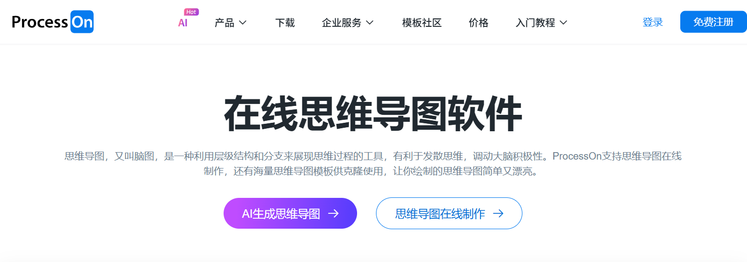 ProcessOn 思维导图 AI
