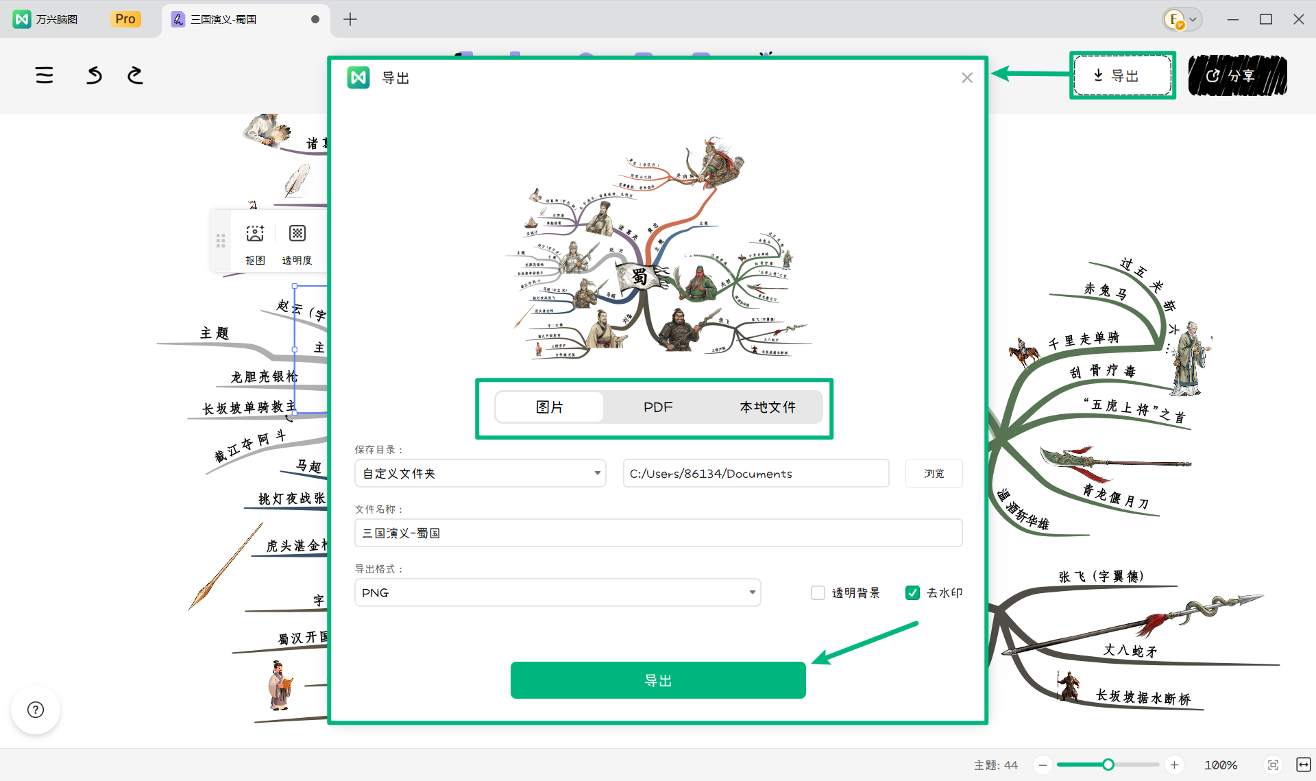 简单漂亮的手绘导图插画