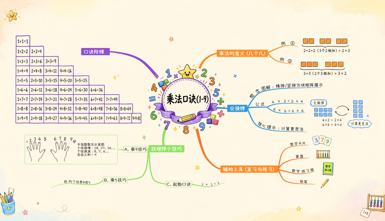 思维导图手绘