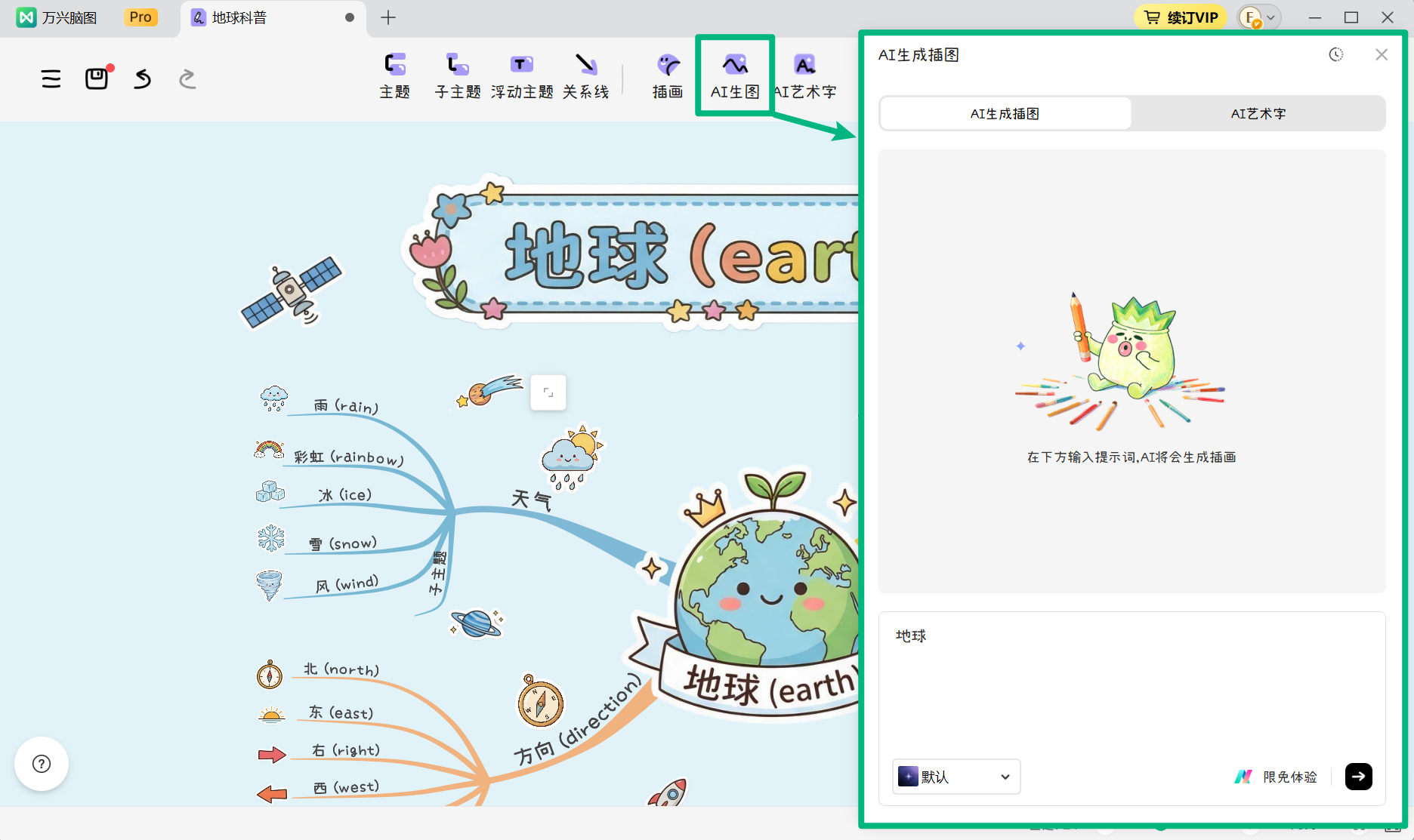 使用 AI 生成手绘插画