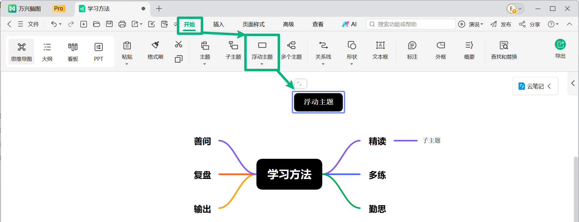 插入浮动主题