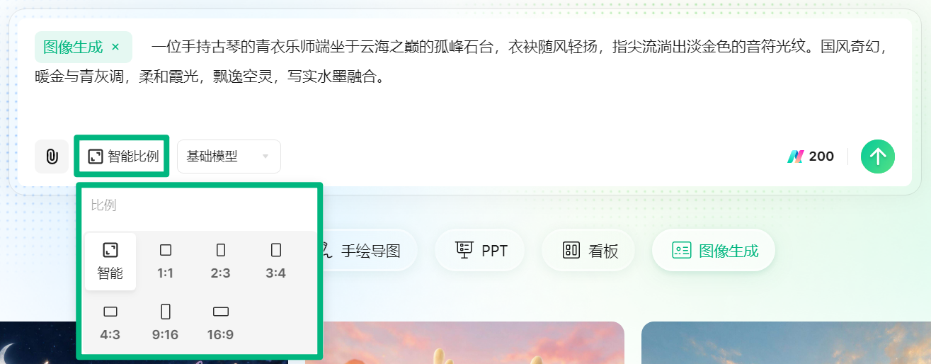 选择 AI 绘画图片比例