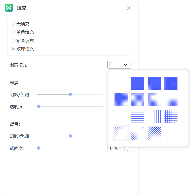 设置主题纹理填充