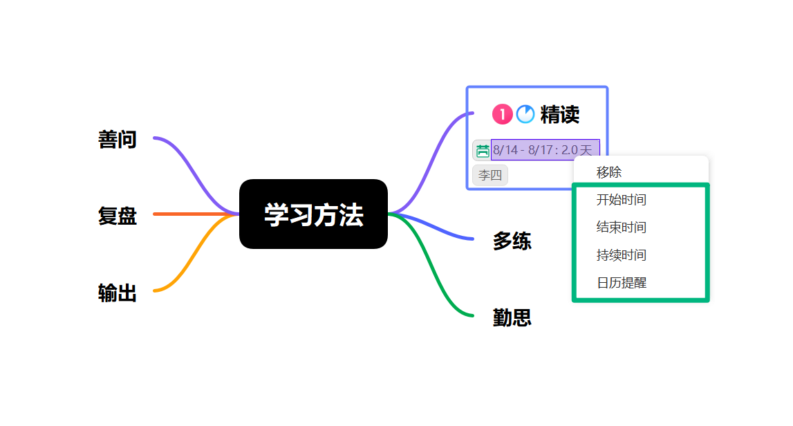 通过右键菜单编辑任务