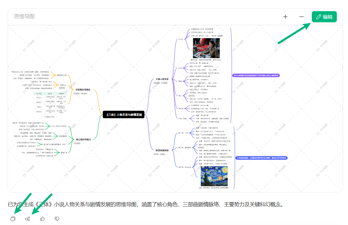 编辑和分享 AI 生成作品