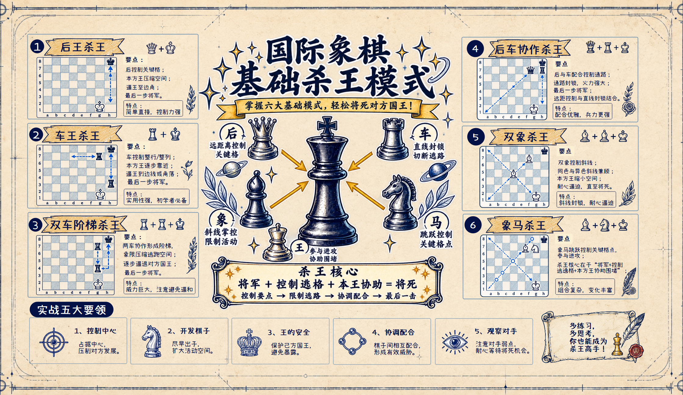 先控制逃格，再完成将杀：六种基础将杀模式导读