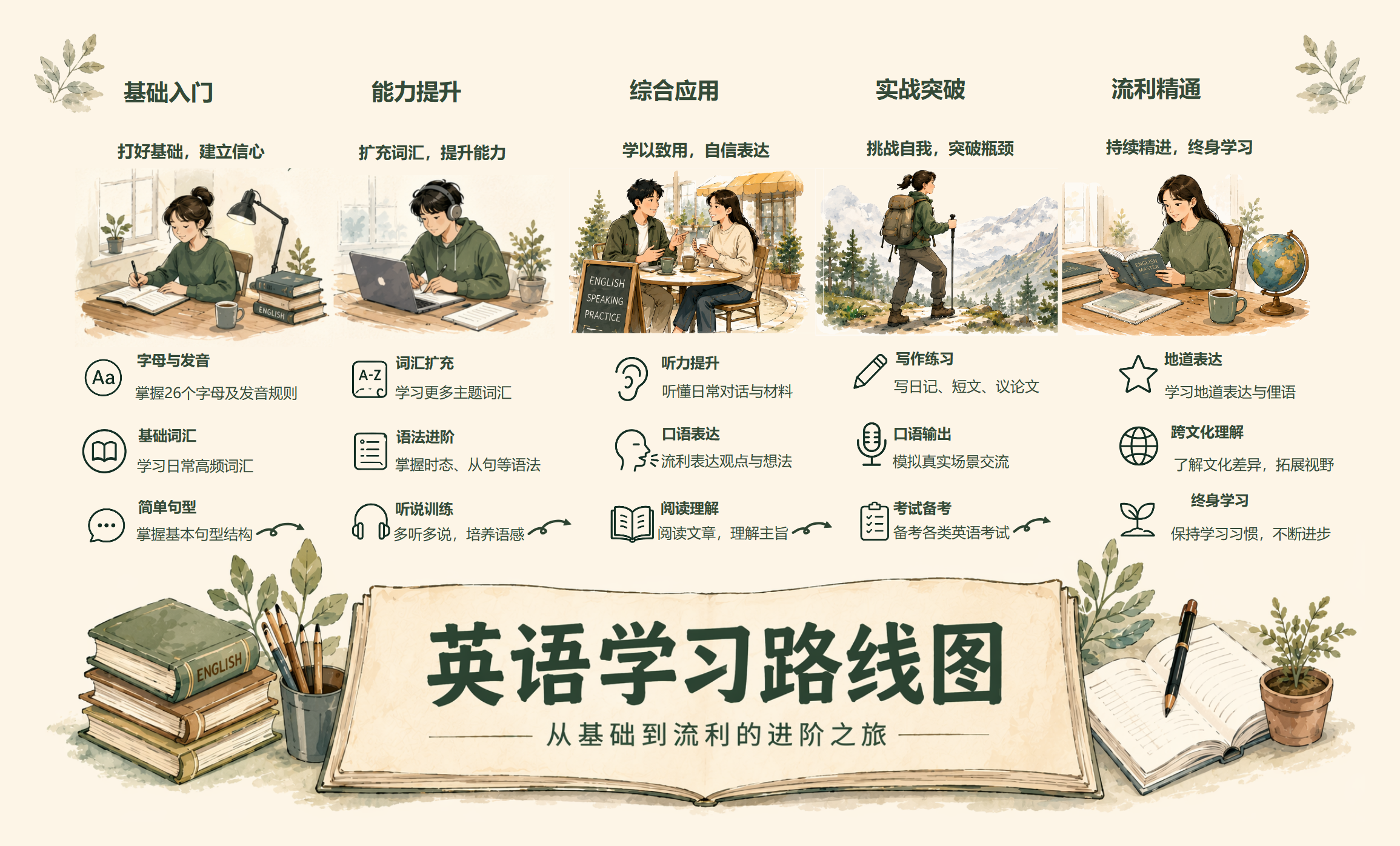 从基础到流利：设计一条能够执行和复盘的英语学习路线