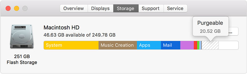 释放mac步骤4上的存储空间