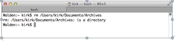 在Mac上使用命令提示符和命令行删除文件