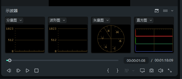 万兴喵影颜色示波器功能