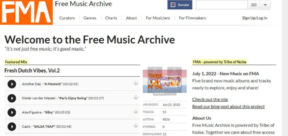 五、Freemusicarchive.org