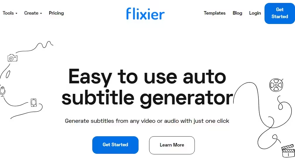 Flixier在线字幕翻译工具