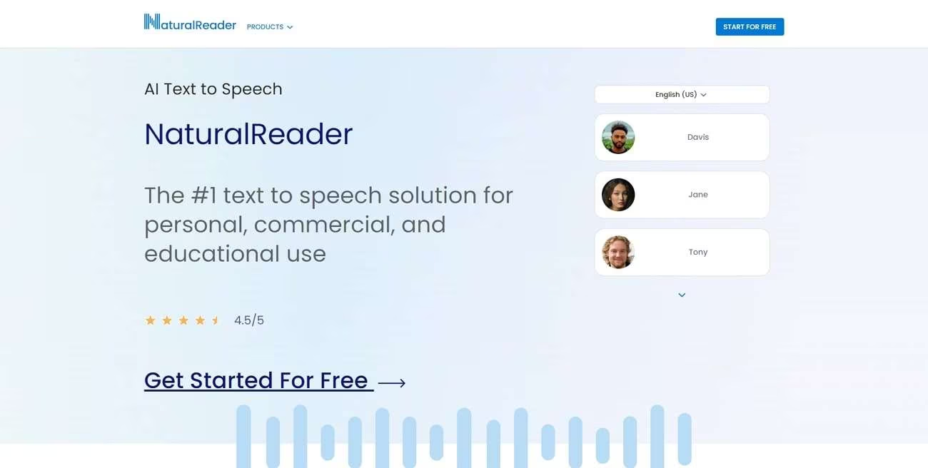 NaturalReader免费AI语音软件