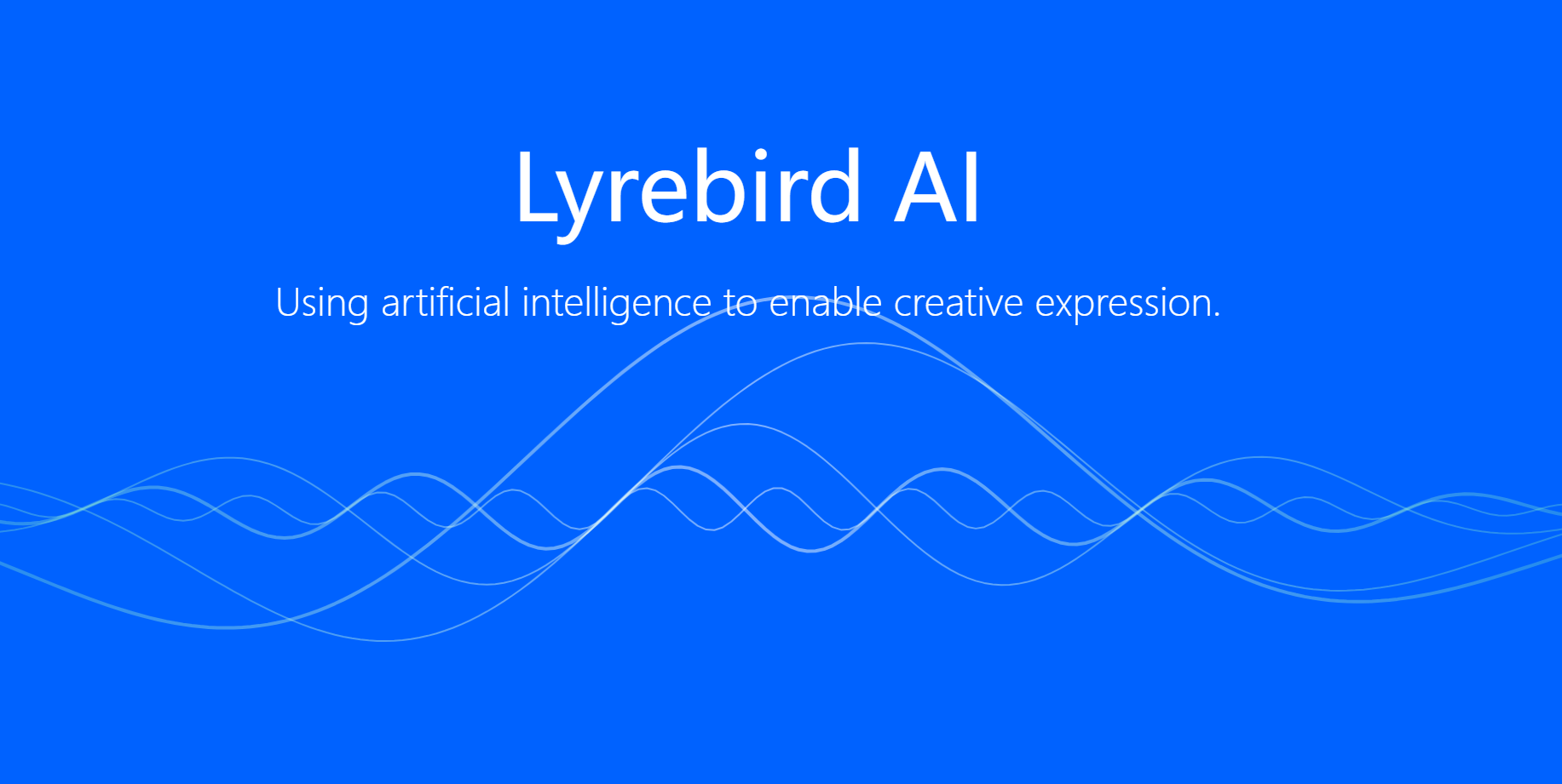 Lyrebird声音克隆软件