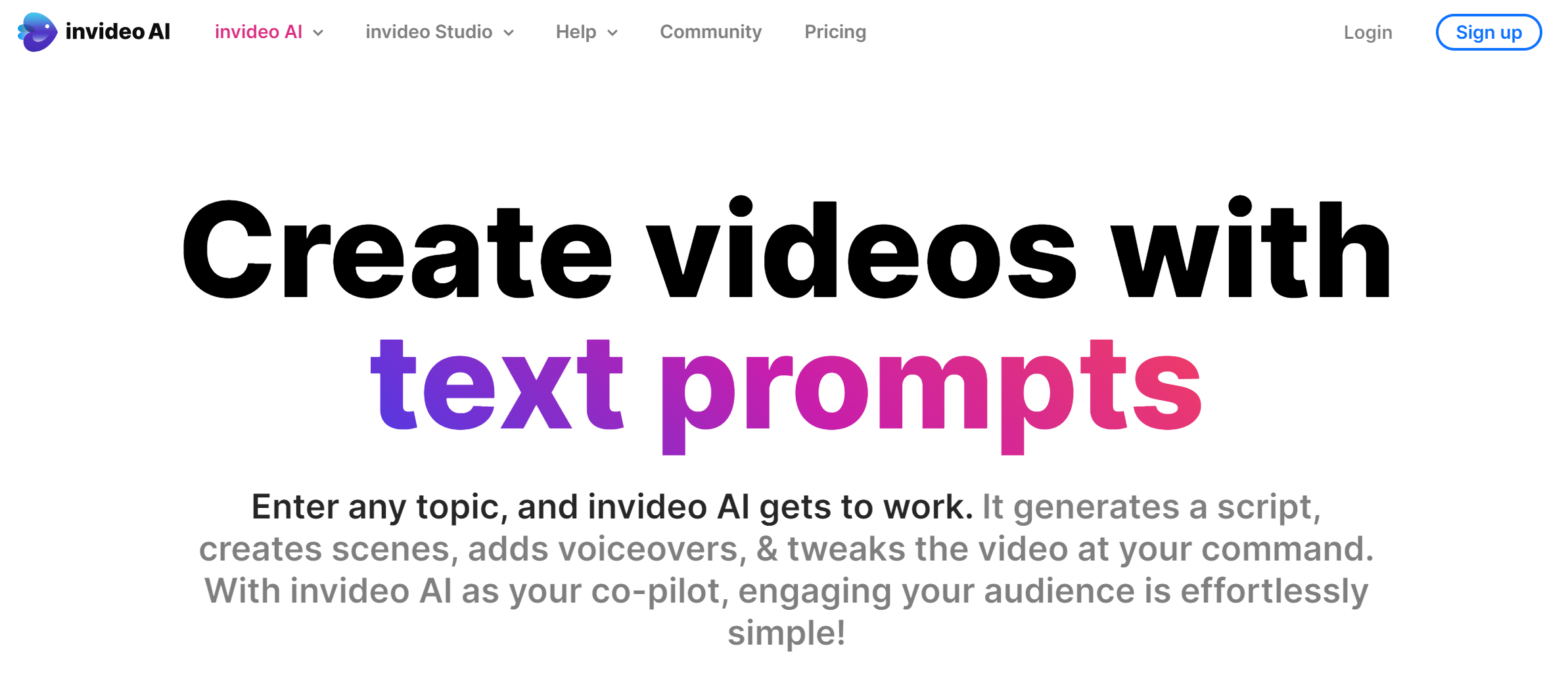InVideo - 在线 AI 视频编辑器 | 视频创作